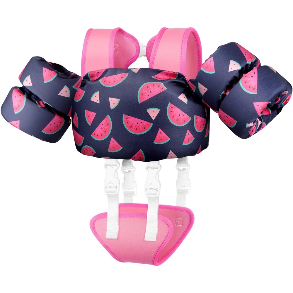 Toddler Swim Vest For Kids Ages 1-3 Years Old  13-30 LBS Adjustable Watermelon